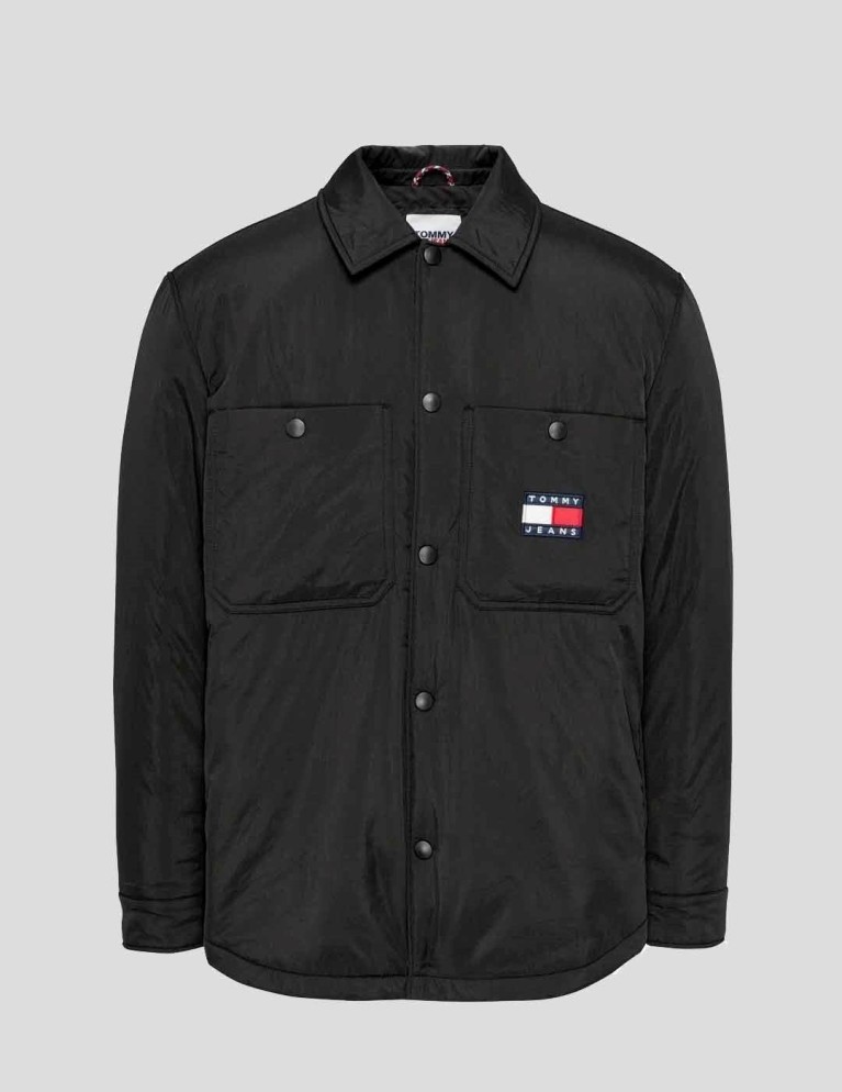 Chaqueta TOMMY JEANS tjm badge padded jacket black